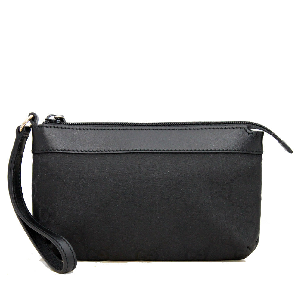 Gucci GG Nylon Wristlet Pouch