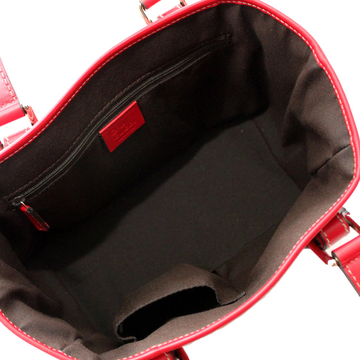 Gucci GG Jacquard Joliquer Mini Tote- Red