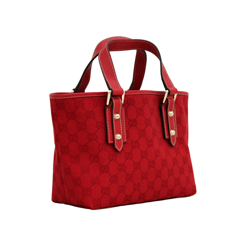 Gucci GG Jacquard Joliquer Mini Tote- Red