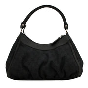 Gucci GG Denim Small Hobo Bag- Black