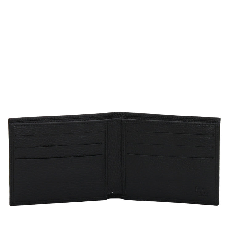 Gucci Men's GG Canvas Bi-Fold Wallet- Charcoal