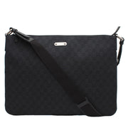 Gucci Men's GG Denim Messenger Bag- Black