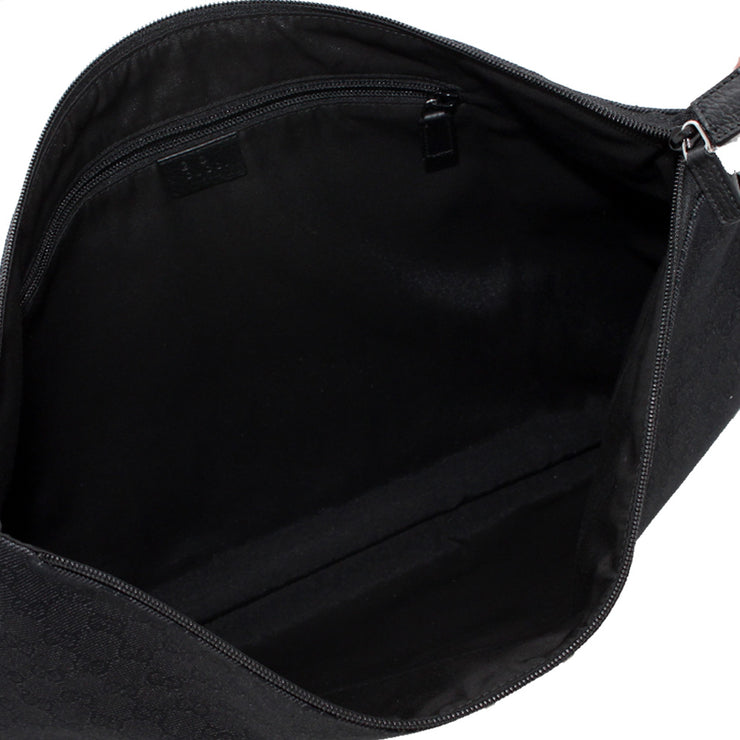 Gucci Men's GG Denim Messenger Bag- Black