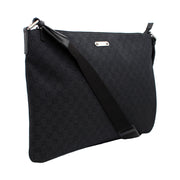 Gucci Men's GG Denim Messenger Bag- Black