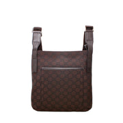 Gucci GG Nylon Crossbody Messenger Bag- Brown