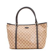 Gucci GG Crystal Medium Tote Bag- Brown