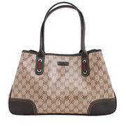 Gucci GG Crystal Princey Tote Bag- Brown