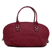 Gucci GG Guccissima Heart Bit Small Top Handle Bag with Charm- Red