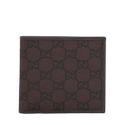 Gucci Men's GG Nylon Bi-fold Wallet- Dark Brown