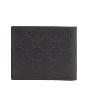 Gucci Men's GG Guccissima Leather Bi-fold Wallet- Black