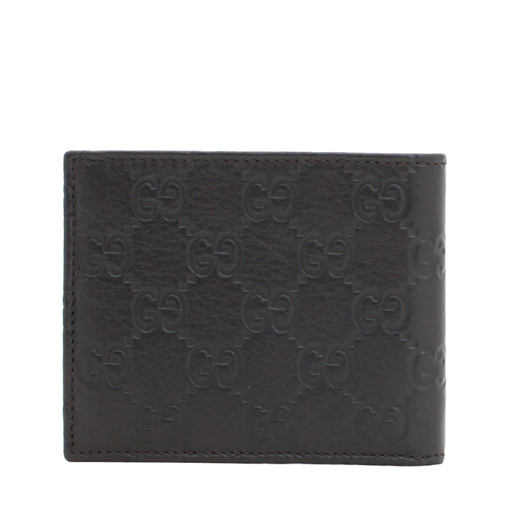 Gucci 260987 Men's GG Guccissima Leather Bi-fold Wallet- Dark Brown