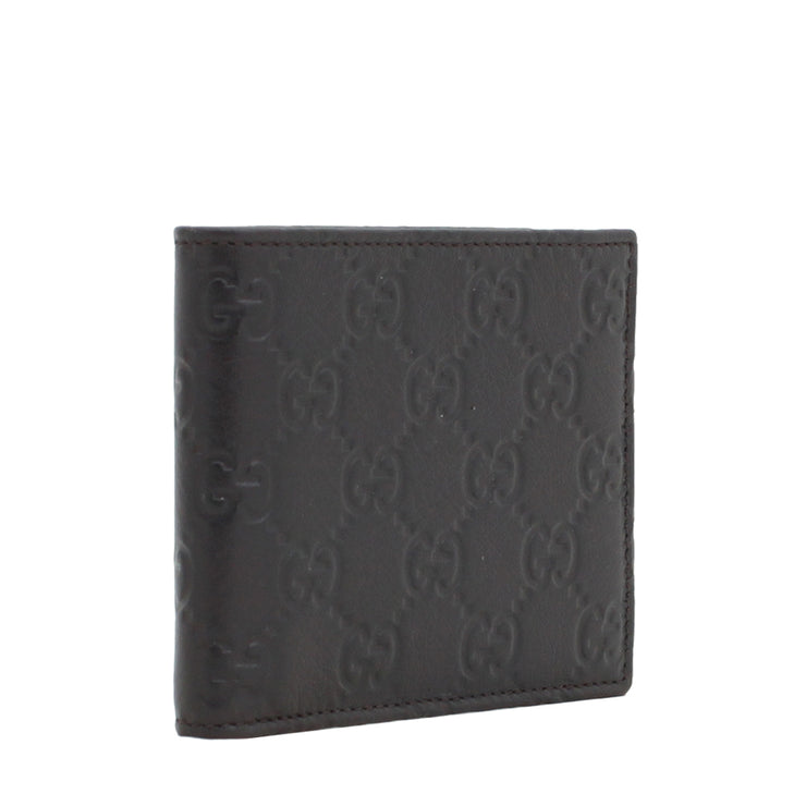 Gucci Men's GG Guccissima Leather Bi-fold Wallet- Black