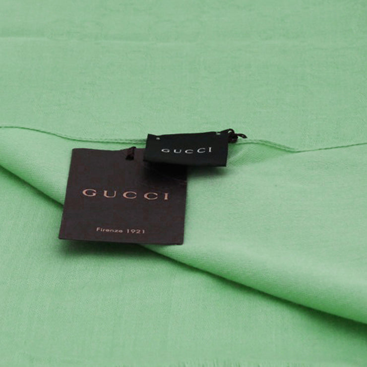 Gucci GG Silk & Wool Slim Scarf- Mint Green