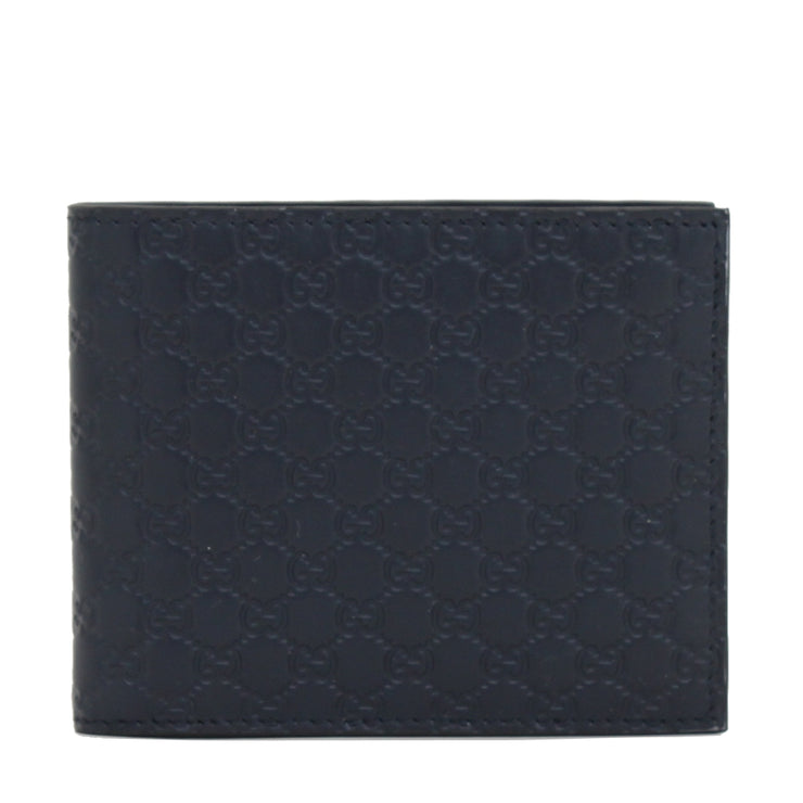 Gucci 260987 Microguccissima Signature Leather Men's Wallet- Dark Blue