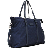 Gucci 510332 GG Nylon Convertible Tote Bag- Tide Blue