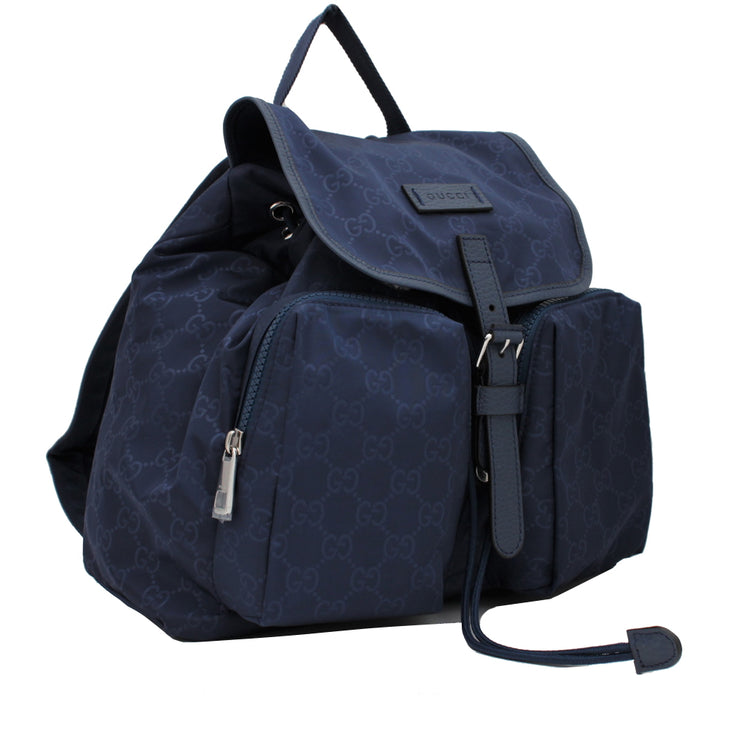 Gucci 510343 GG Nylon Back Pack Bag- Tide Blue