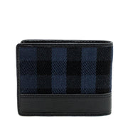 Burberry Navy Check Men's Bifold Wallet