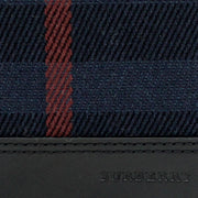 Burberry Navy Check Men's Bifold Wallet