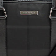 Burberry Charcoal Check Briefcase-Document Bag