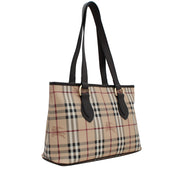 Burberry Haymarket Tote Bag- Chocolate