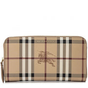 Burberry Haymarket Elmore Wallet- Mid Camel