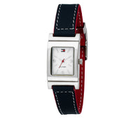 Tommy Hilfiger Ladies' Navy-Red Reversible Leather Strap Watch