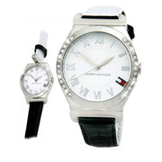 Tommy Hilfiger Ladies' Reversible Leather Strap Watch w Crystal Bezel