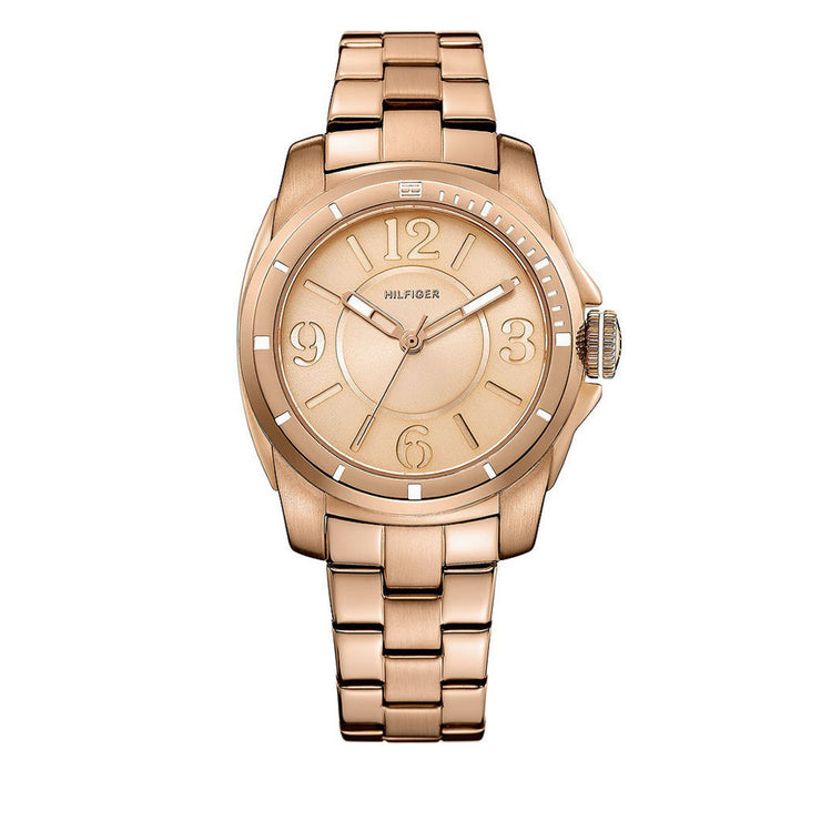 Tommy Hilfiger Ladies' Rose-Gold Bracelet Watch w Round Dial