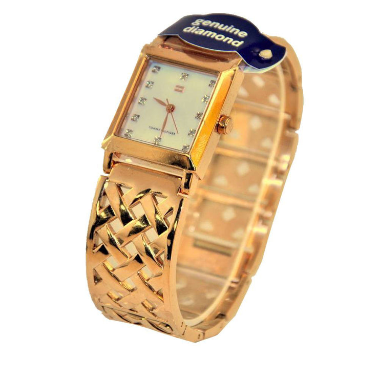 Tommy Hilfiger Ladies' Limited Edition Genuine Diamond & Rose Gold Bracelet Watch