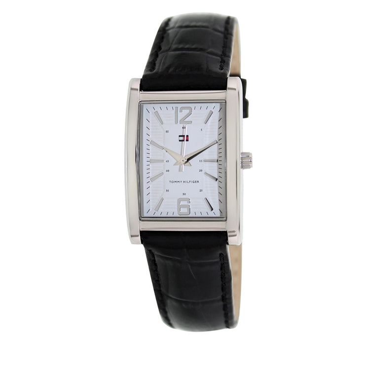 Tommy Hilfiger Watch 1781047- Black Leather with Rectangular Dial Ladies Watch