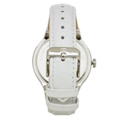 Tommy Hilfiger Watch 1781448- White Leather with Silver Round Dial Ladies Watch