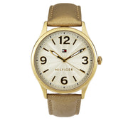 Tommy Hilfiger Watch 1781591- Gold Leather with Gold Round Dial Ladies Watch