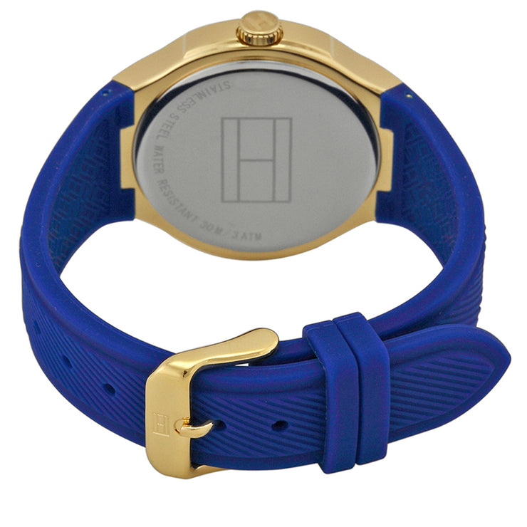 Tommy Hilfiger Watch 1781443- Blue Silicon with White Round Dial Ladies Watch