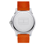 Tommy Hilfiger Watch 1790951- Orange Silicon with White Round Dial Men Watch