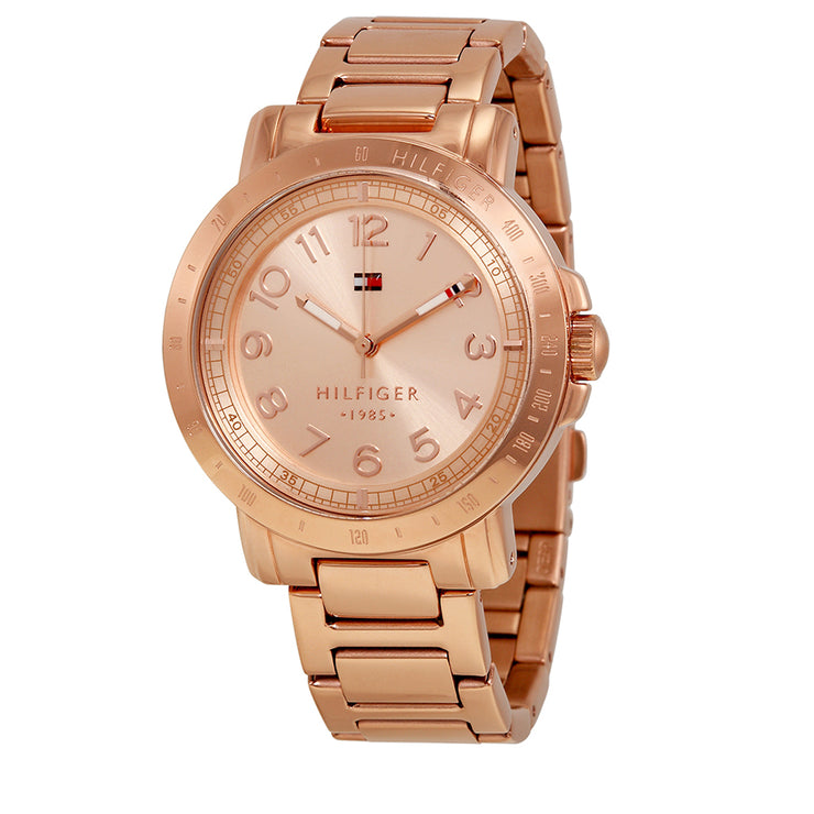 Tommy Hilfiger Watch 1781396- Rose Gold Stainless Steel with Round Dial Ladies Watch