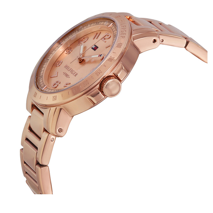 Tommy Hilfiger Watch 1781396- Rose Gold Stainless Steel with Round Dial Ladies Watch