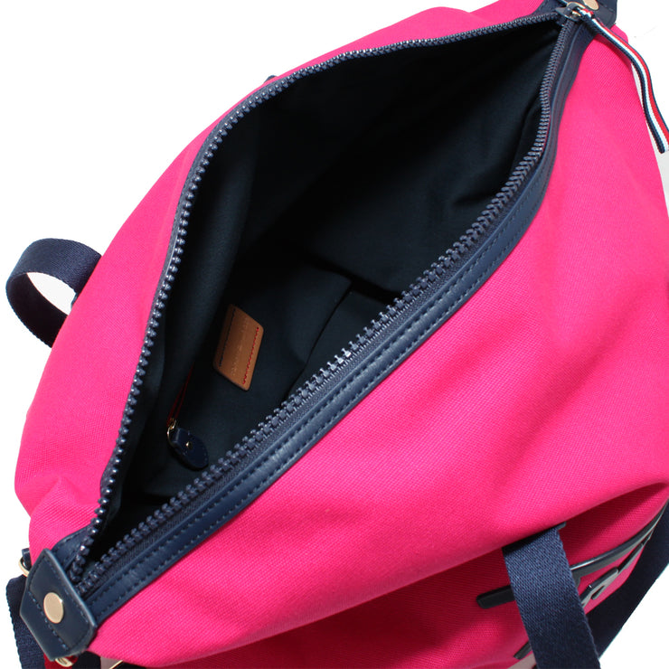 Tommy Hilfiger Script Weekender Canvas Bag- Bright Rose