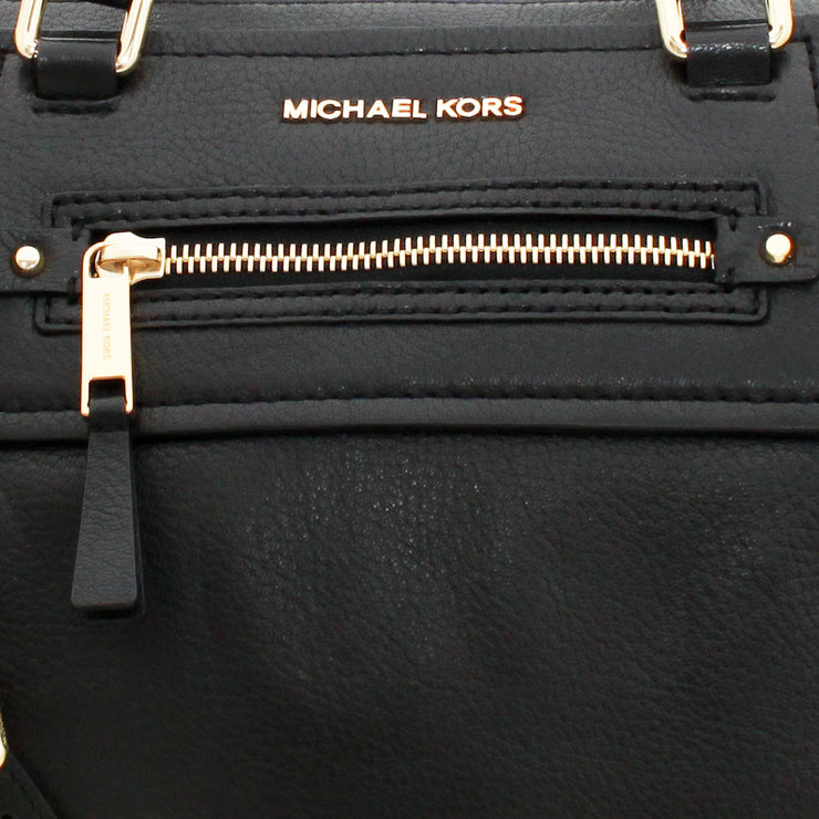 Michael Kors Glimore Leather Large Tote- Black