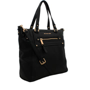 Michael Kors Glimore Leather Large Tote- Black