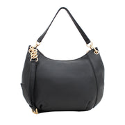 Michael Kors Charm Tassel Convertible Medium Shoulder Bag- Black