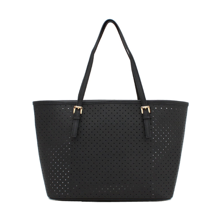 Michael Kors Jet Set Travel Center Stripe Saffiano Leather Small Tote Bag PinkOrchard