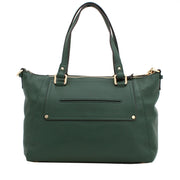 Michael Kors Gilmore Medium East West Leather Satchel Bag- Black
