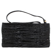 Michael Kors Webster Clutch & Shoulder Bag- Black Patent Python