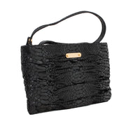 Michael Kors Webster Clutch & Shoulder Bag- Black Patent Python