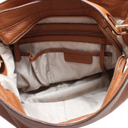 Michael Kors Fulton Medium Chain Hobo Bag- Luggage