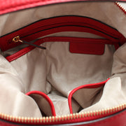 Michael Kors Large Weston Pebbled Shoulder Bag- Red