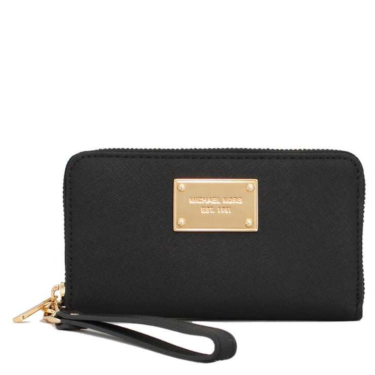 Michael Kors Large Multi-Functional Phone Case- Black