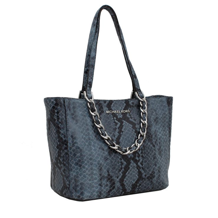 Michael Kors Harper Medium East West Tote Bag- Denim