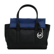 Michael Kors Tippi Large Satchel Bag- Black-Sapphire