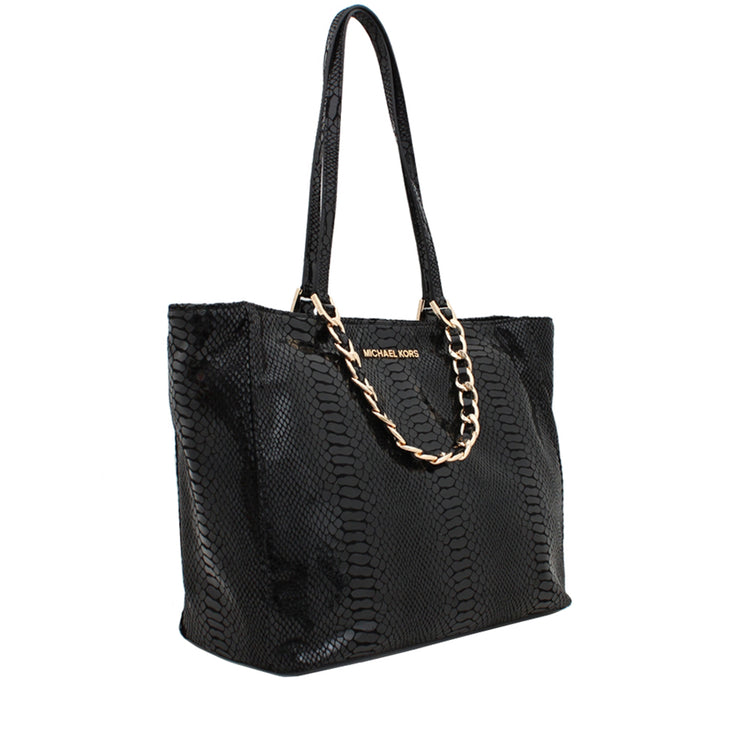 Michael Kors Harper Large East West Tote- Black